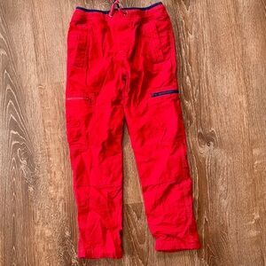 Mini Boden Bright Red Cargo Pants 9Y